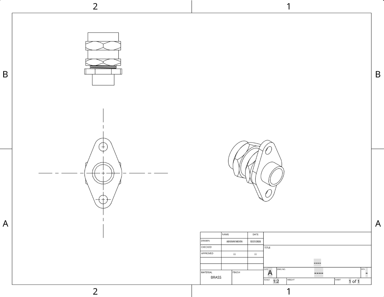 Shaft seal assembly drawing