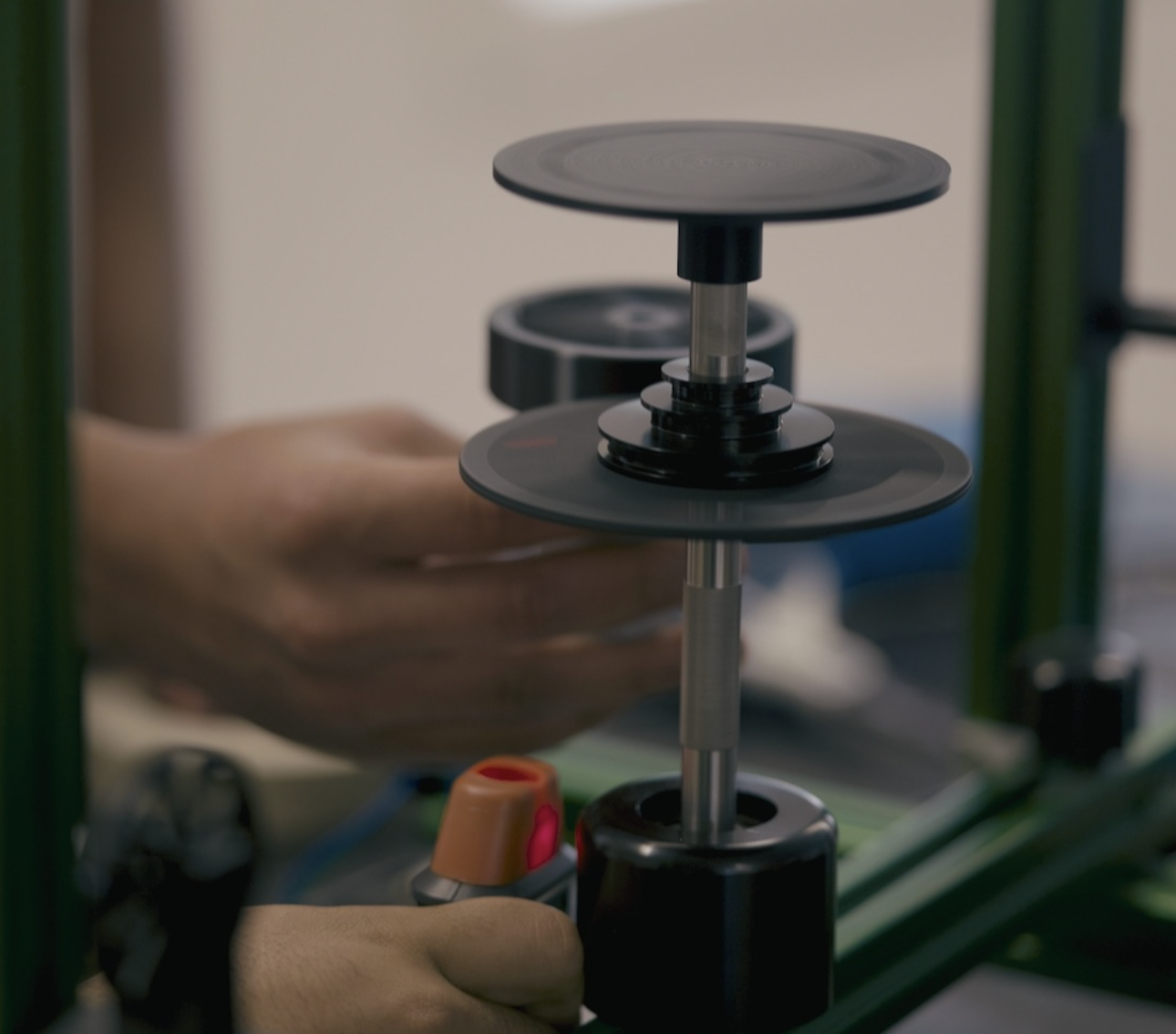 Rotational Damping Research experimental setup